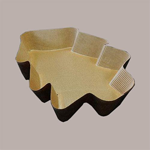Lucgel Stampo Forma Cottura Carta Forno Usa e Getta a Forma di Alberello da 100g 140x160H35mm - 20 pezzi -