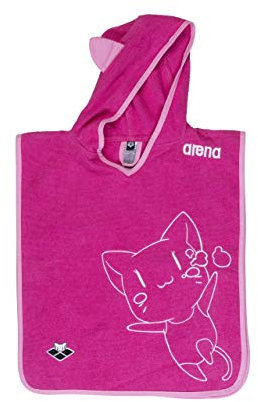 Arena Friends Poncho per Bambini, Fuchsia/Rosa, S