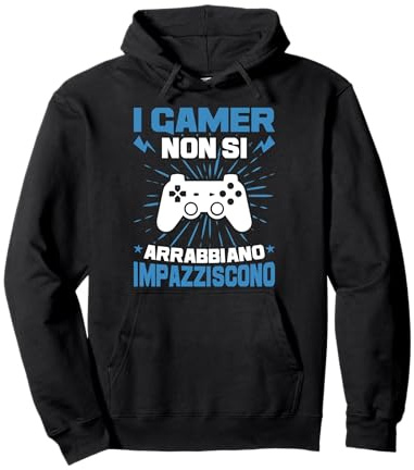Console Gioco I Gamer Non Si Arrabbiano Impazziscono Felpa con Cappuccio