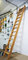Dachbodetreppe, Eichenholz, Hochbettleiter, Bibliotheksleiter, 10 Stufen, Höhe 212 cm, Leichtgewicht, Belastbarkeit 200kg, Natur lackiert, Handgefertigt in Holland