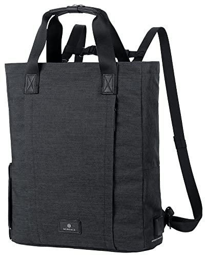Nordace Siena II Totepack Reiserucksack für Damen & Herren mit USB-Ladeanschluss, wasserabweisend - Büchertasche für den Alltag, schwarz, 40x31x10, Reiserucksack