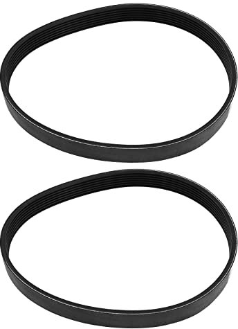 eMagTech 2 Stück 7PJ451 Antriebsriemen Gummi Zahnriemen 16mm Breite, 451mm Umfang Ersatzteile Kompatibel mit Bosch Rotak 320 Rasenmäher