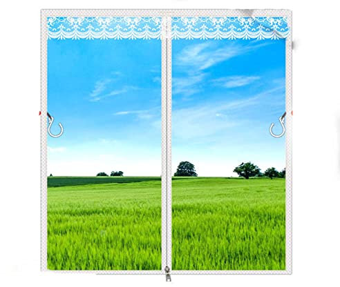 Thermofolie Fenster Gegen Kälte,PVC Fenster Isolierung Fenster Isolierung, DIY-Schneiden, Schlafzimmer Küche Wohnzimmer, Transparente Isolierfolie zur Wärmedämmung an Fenstern (100cmX120cm)