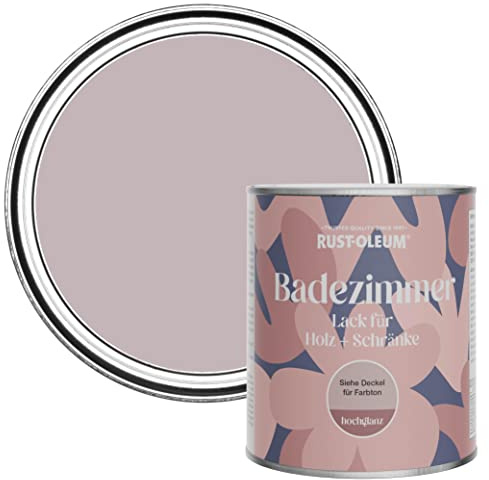 Rust-Oleum Purple Moisture Resistant Bathroom Wood and Cabinet Paint in Gloss Finish - Lilac Wine 750ml