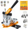 VEVOR Buttonmaschine 75 mm (3 Zoll) Badge Punch Press Kit, Kinder DIY Geschenke Knopfmachermaschine, Button Herstellung Abzeichen mit 500 STK. Button Teile & Kreisschneider & Zauberbuch