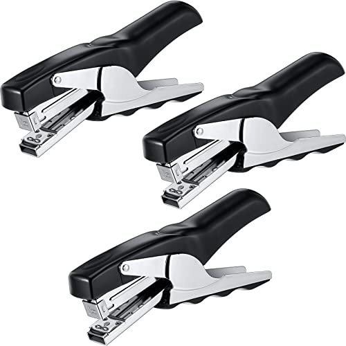Yexiya 3 Pcs Heavy Duty Stapler 50 Sheet Capacity Hand Held Staplers Office