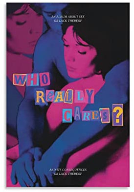 Really Cares TV Girl Poster Really Cares TV Girl Leinwandkunst Poster Bild Modern Office Familie Schlafzimmer Dekorative Poster Geschenk Wanddekoration Gemälde Poster 40 x 60 cm