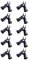 Operitacx 10 Stücke Halterung Stecker Verstellbarer Ständer Verbindungsgelenk Schnalle Clip Stecker Kit Für DIY Spalier Garten Spalier Stecker Verbindung Rohrclips Verstellbare Rohre