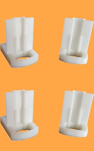 3DEFRANCE Lot de 4 Guides de Porte de Placard en T - Entièrement biodégradable - Matériau de qualité supérieure - Fabriqué en France