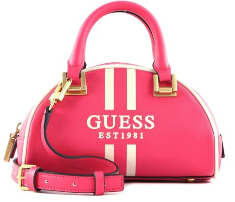 GUESS Mildred Mini Bowler Bag Magenta
