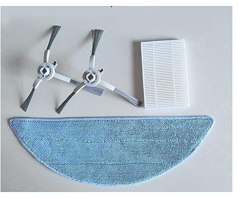 EtliN Pièces détachées HEPA+Side Brush+MOP Compatible avec ABIR X6 Robot Aspirateur