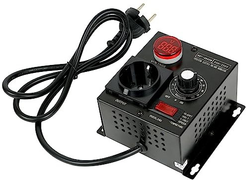 IGTOPS Interrupteur gradateur, AC 220V, 5000W, régulateur de tension SCR, moteur, ventilateur, régulateur de vitesse, variateur, régulateurs électroniques, gradation, décélération