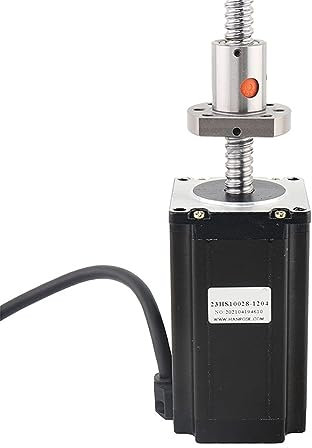 EGNIAN 3 Stück NEMA23 Schrittmotor 260 N.cm 2,8 A 23HS10028-SFU1204 NEMA 23 Kugelumlaufspindelmotor 200 mm geeignet for 3D-Drucker-Schraubkugel mit hoher Geschwindigkeit (Size : 10028-1204-300mmx3)
