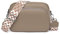 Leisofter Damen Umhängetasche Echtes Leder Crossbody Bag Damen Moderne Taschen mit Breite Schultergurte