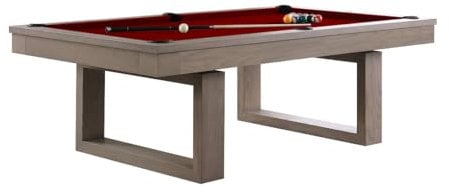Billiard-Royal Billardtisch Pooltisch Modell Milan 7 ft. mit hochwertigem K-55 Bandengummi und freier Tuchwahl, Tuchfarbe:Burgundy