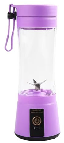 Licuadora Portátil Para Batidos y Batidos, Exprimidor Eléctrico de 400 Ml, Vaso Exprimidor de 6 Cuchillas Para USB Recargable, Licuadora Personal con Operación de un Toque,para Viajes,Hogar