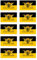 Aufkleber: 50x30 mm, 10 Stück - Flagge - Deutschland - Baden-Württemberg - mit Hoheitsabzeichen - DE-BW - für Auto, Koffer, Laptop und mehr