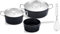 Fissler Adamant/Aluminium-Kochtopfset, 4-teilig, Töpfe-beschichtet mit Metalldeckel, antihaftend (1 Kochtopf, Bratentopf, 1 Stielkasserolle) + Induktion Original-Profi Collection® Schneebesen