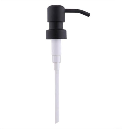 HEIBTENY Metal Soap Pump Head, DIY Soap Pump, Liquid Lotion Dispenser, Replacement Head for Liquid Lotion Jars, Bottles Soap Dispenser Pump Head 28/400 Thread Standard Pump Head (Black)