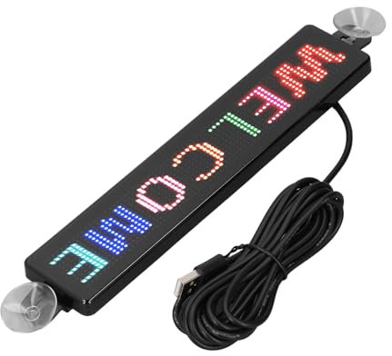 Panneau LED Intelligent, Panneau de Voiture par Application 12 X 72 Couleurs, Panneau LED Flexible, écran D'affichage alimenté par USB DC5 V pour Décoration Murale de Fenêtre