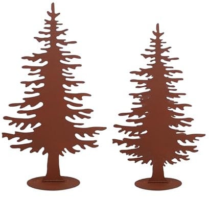 UNUS Aufsteller Rost Tanne klein mittel 2er Set