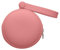 kwmobile In-Ear Kopfhörer Case kompatibel mit in-Ear Headphones Hülle - Headphones Schutzhülle aus Silikon - Innenmaße 8 x 8 cm - Altrosa