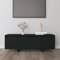 Gecheer Mobile TV Nero 120x30x40,5 cm in Truciolato,Mobile TV Moderno,Tavolino Porta TV,Armadietto Stand TV,Mobiletto TV,Mobiletto Porta TV,Mobile da Salotto,P809576