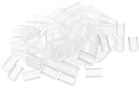 NULYLU 100pcs Keratin Glue Pellets Hot Melt Adhesive for Hair Extensions Keratin Beads Nail Shape Glue Easy Application