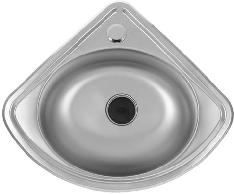 TOPBATHY Eckspüle Aus Edelstahl Für Wohnmobil Waschbecken Für Camper Küchenspüle Mit Einbau Spüle Für Wohnwagen Edelstahlbecken Für Außenbereich