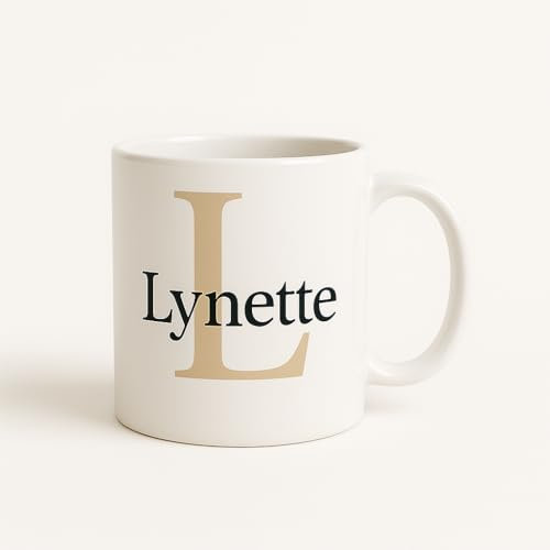 Namenstasse personalisierte Kaffee-Tasse mit Namen und Buchstabe persönliche Geschenke Buchstabentasse Keramik-Tasse mit Namen und Anfangsbuchstaben, Keramiktasse mit Wunschbuchstaben und Namen
