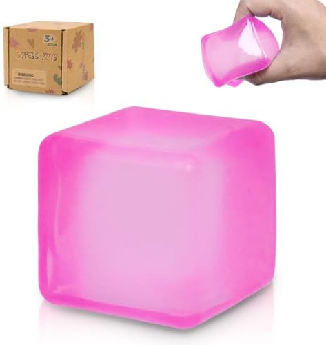 Graphinza Squeeze Toys Squishy Cubes Cube Fidget Toy，Squishy Cubes Squeeze Toys，Sensory Stress Cube Anxiety Relief for Kids and Adults