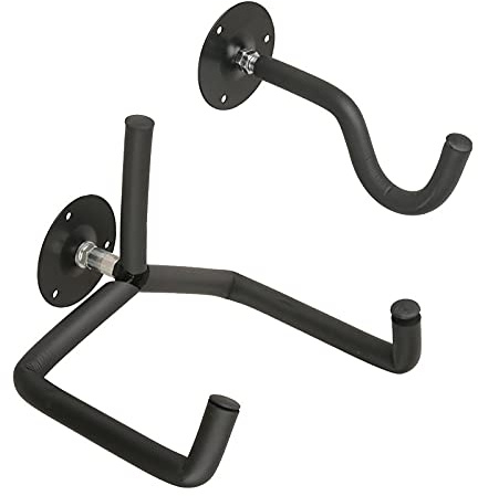juunyeer 2 Stück Gitarrenbügel Haken, Gitarrenhalter für Die Wand Schräg, Hanger Wall Gitarrenhalter für Die Wand Schräg für Akustikgitarre, klassische Gitarre, E-Gitarre, Bass, Ukulele