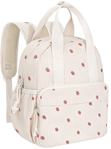 Neverwhy Corduroy Toddler Backpack for Preschool Boys Girls Ages 2-4