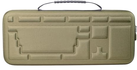 Ldabrye Compact Keyboards Travel Case for Full Size 108Key Mechanical and Waterproof Shockproof Storage Bag Mechanical Case