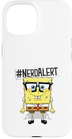 Hülle für iPhone 15 Spongebob Schwammkopf #NerdAlert