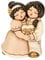 THUN® - Coppia di Spose con Cuore Lei+Lei - Regalo o Bomboniere di Matrimonio - Ceramica - Linea I Classici