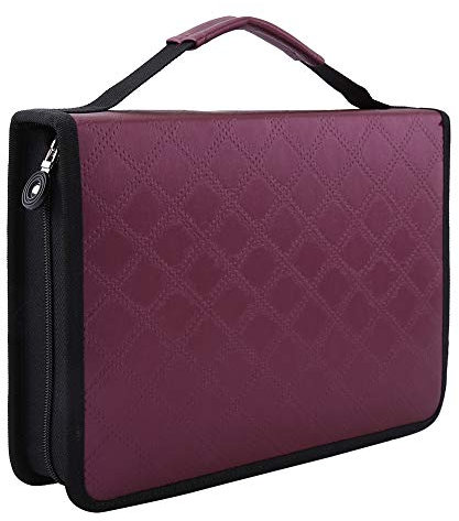 150 Slots Colored PU Leather Pencil Case,Multi-Functional Large Capacity,Perfect Storage for Colored Pencils. (Purple)