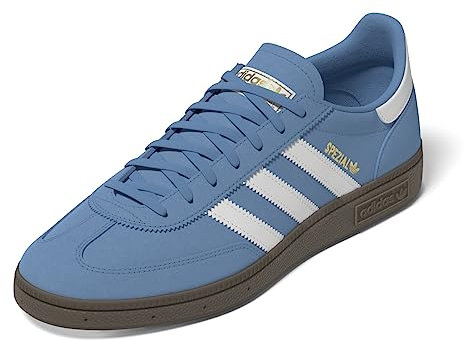 adidas Handball Spzl, Chaussures de Gymnastique Homme, Bleu (Light Blue/FTWR White/Gum5 Light White/Gum5), 41 1/3 EU