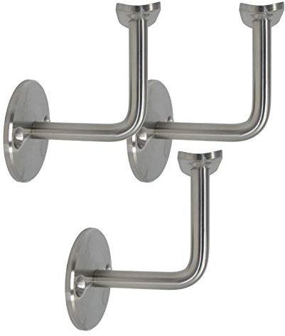 SO-TOOLs® - 3 supporti per corrimano, in acciaio INOX, per corrimano da 42,4 mm