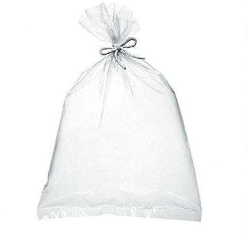 100 Sac plastique transparent cellophane 600 x 1000 mm 80 microns Compatible alimentaire emballage en sachet poche de rangement sacs cellophanes transparents ouvert sachets plastiques rangement