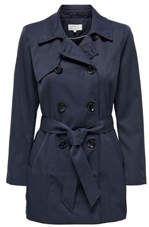 ONLY Women's Onlvalerie Trenchcoat Cc OTW Trenchcoat Not Applicable, Night Sky, S
