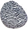 Beauty.Scouts Kinzler Sitzsack Mogli Indoor geeignet Zebra- oder Leopardoptik 100% Polyester 75x95cm Sitzmöglichkeit Sitzkissen bunt schlicht Farbe Zebra