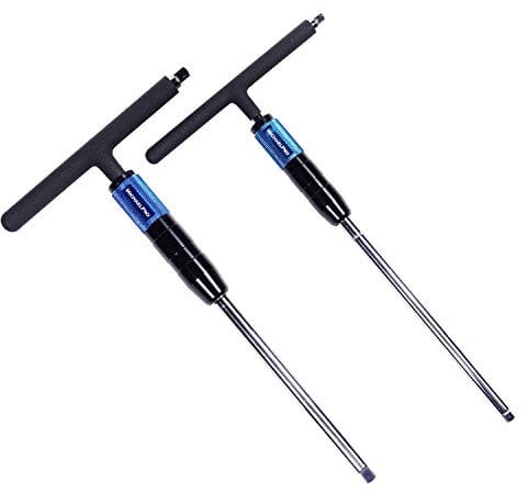 MichaelPro MP009015 - Llave T 1/4” y 3/8” - Kit de Herramientas de 2 Llaves con Mangos en T - Diseño Patentado con Mango Giratorio, 3 Posiciones de Agarre, para Llaves de Vaso y Llaves de Tubo