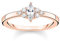 THOMAS SABO Ring Vintage weiße Steine roségold vergoldetes Silber TR2325-416-14-56