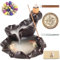Ceramic Backflow Incense Holder Waterfall Burner, Aromatherapy Ornament Home Decor With 30 Backflow Cones + 50 Sticks