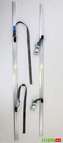 FLEXMO | Campingpaket mit Zurrgurten Airlineschienen und Fittingen | Campingpaket | Komplettset Camping | Ladungssicherung | Transportsicherung