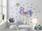 Wandaufkleber Einhorn Pastellfarben blau Wandbild I Sterne Kinderbilder Junge Kinderzimmer Mädchen Aufkleber Osomhome os2004 (230 x 180 cm)