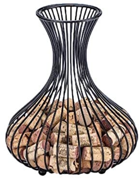 Nordic Style Wine Cork Storage Basket Elegant Wine Stopper Container for Home Office Bar Decor Modern Art Design for Table and Kitchen Decoration