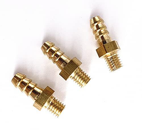 OPYTR Rohrverschraubung 5 STÜCKE M4 M5 M6 M8 METRIM MUSTRIME FAHRT ZU 3MM 4mm 5mm 6mm 8mm 10mm Schlauch Barb Od Messing Stachelrohr Fitting Koppler Stecker Push-to-Connect (Color : M4x0.7 to 4mm)