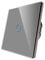 CNBINGO Single Dimmer Switch for LED Lights, Grey Touch Light Switch, No Neutral Wire Required, Tempered Glass Panel with LED Backlight, 1-Gang 1-Way, AC 240V 500W